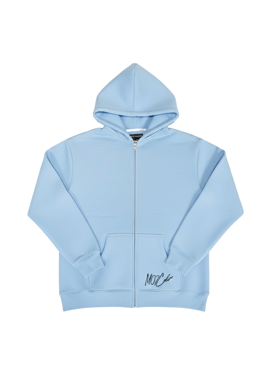 ZIP HOODIE Blau