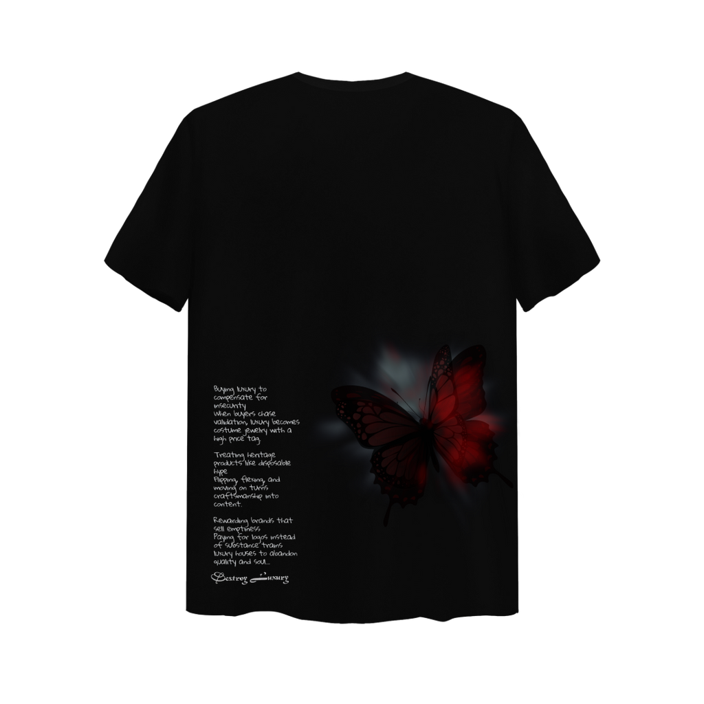 SHIRT RED BUTTERFLY
