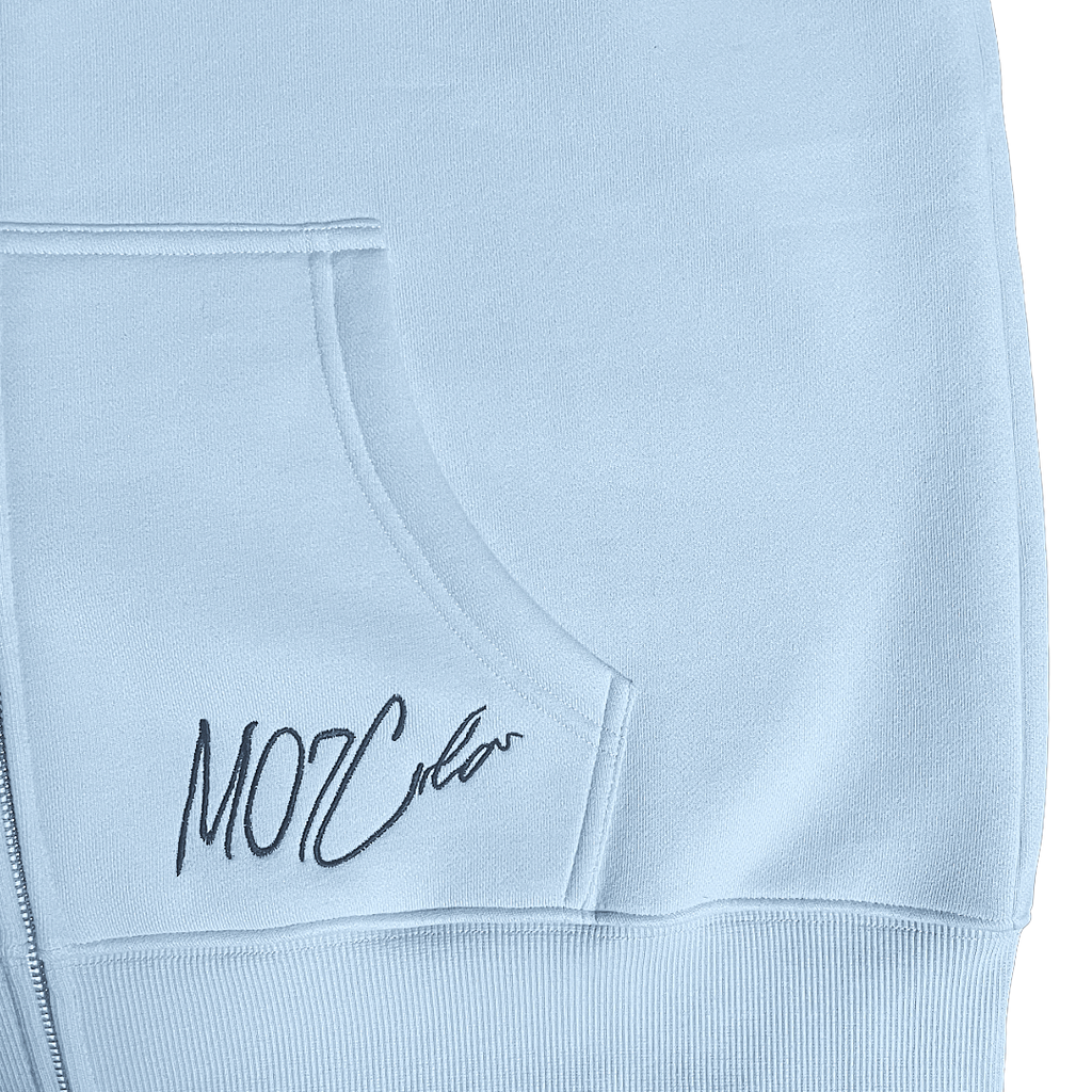 ZIP HOODIE Blau